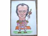 1089 Stoyan Grozdev Football Cartoon Franz Beckenbauer