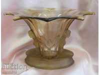 Original Art Nouveau Secession Crystal Cup, Vase by Rene Lalik