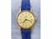 Κομψό χρυσό γυναικείο ρολόι OMEGA DE VILLE 18k-750pr