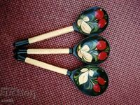 Wooden painted spoons