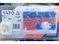 Set of insulated cable lugs YATO, 250 pieces