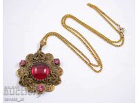 Antique necklace, filigree - Czech Republic