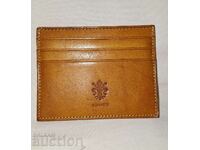 Genuine leather business card holder--Firenze--Genuine