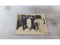 Photo Sofia Two men, a woman and a girl on a walk 1939