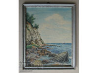 Watercolor painting Seascape St. Yonchev 1939, frame 26/32