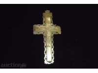Biblical cross, relic, mother of pearl, jewel