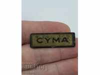 Vintage collectible CYMA watches advertising plate
