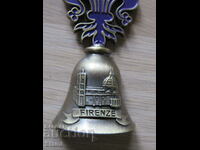 3D Metal bell magnet from Florence, Italy-2