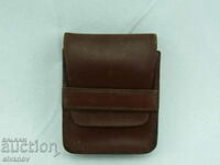 Old leather cigarette or card case #2322